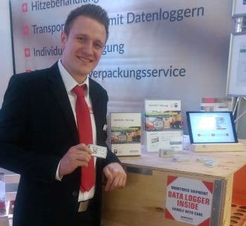 LogiMAT_2018_Bropack_350 Schocksensor G-Log am Stand von BROPACK auf der LogiMAT 2018