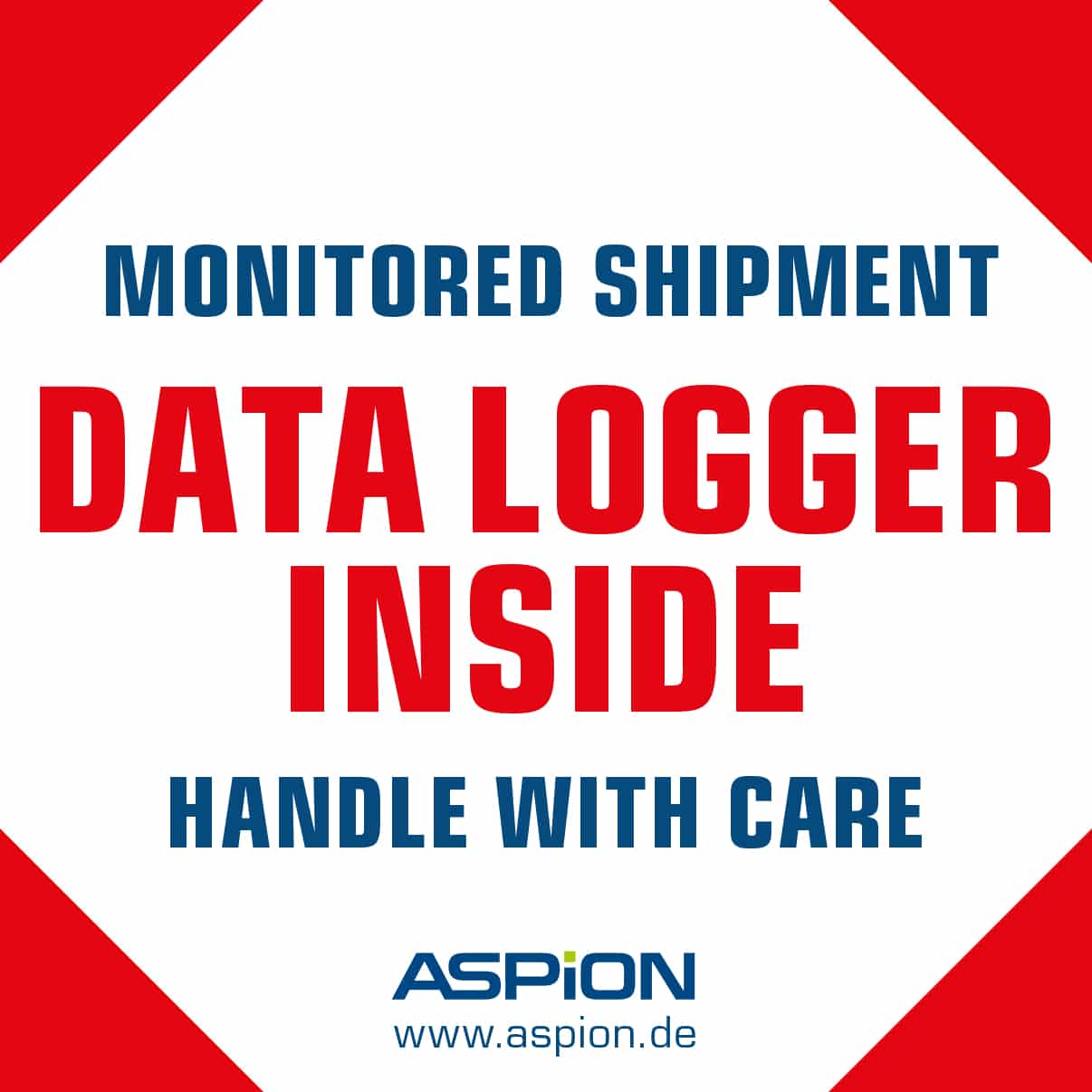 ASPION G-Log Datalogger inside sticker