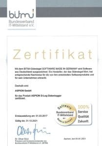 ASPION receives BITMi seal of quality for the 5th time.