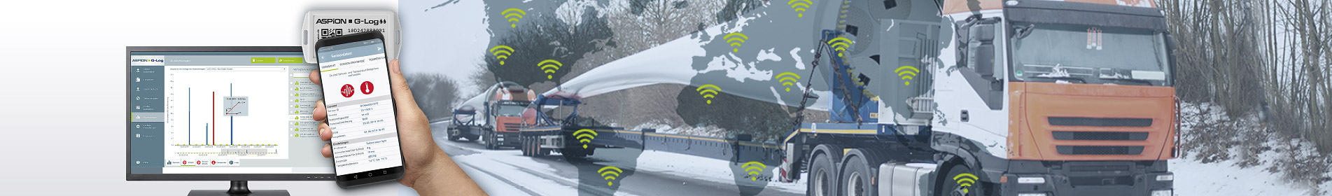 Transport monitoring with ASPION data loggers - cost-effective and wireless