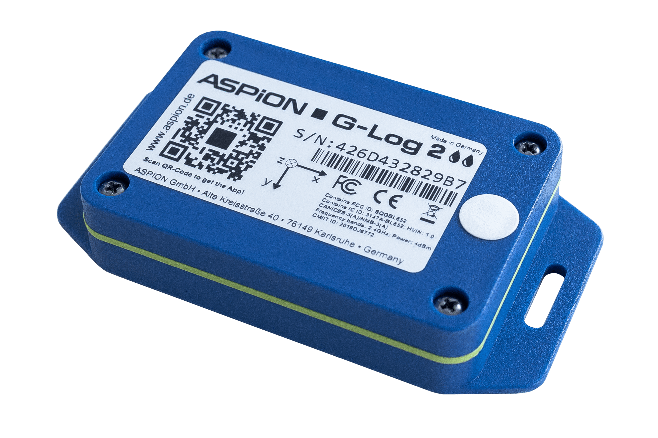 wetterfester Transport Datenlogger ASPION G-Log 2 Waterproof 